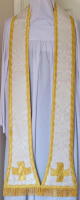 Reversible White-Purple Preaching Stole